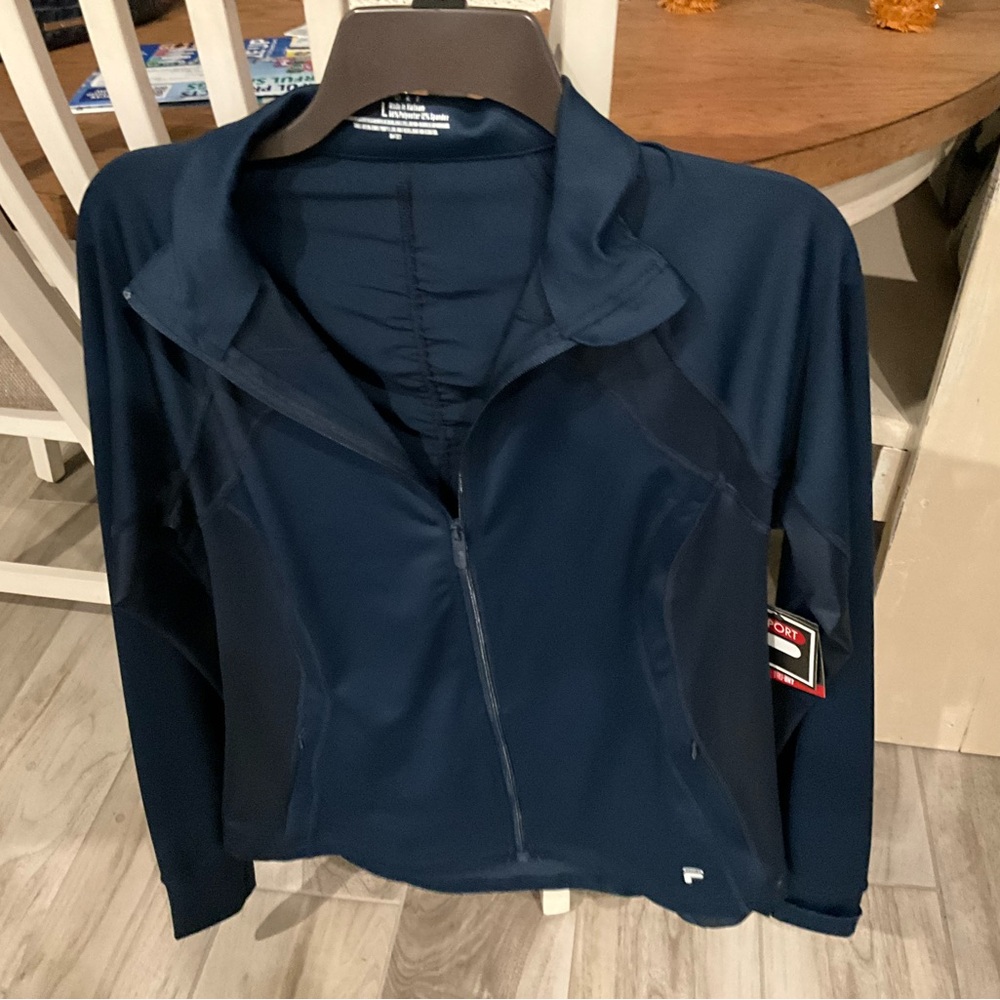 Woman’s FILA Sport Jacket  Zipper front side, Size L
